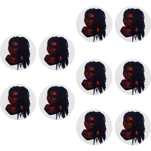 10 Pieces Natural Wood Round Tag Pendant Jewelry Pendant For Lady