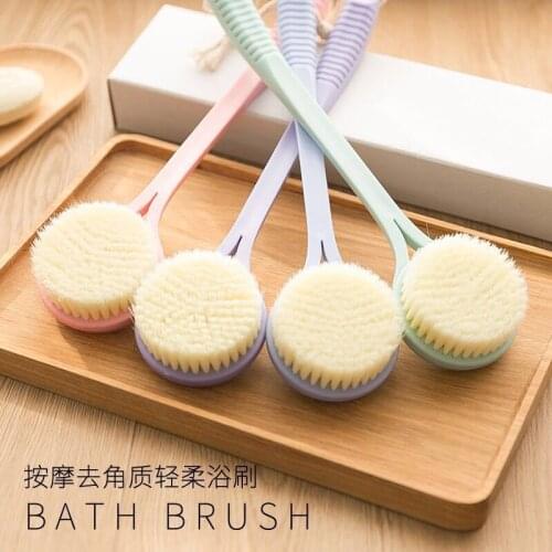 Rubbing Towel Does Not Ask for Artifact Bath Brush Long Handle Mesh Sponge Brush Loofah Bath Brush Backrubbing