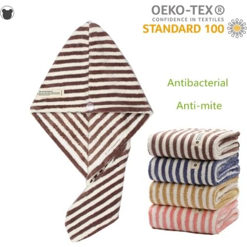 Quick dry towel hair magic drying turban antibacterial anti-mite fabric towels for adult child microfiber hair drying towel
