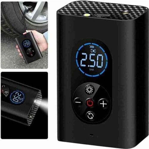 Portable Car Air Compressor Electric Wireless Tire Inflator Air Pump Rechargeable Digital 150PSI Car Used For Car Motorcycle Bal