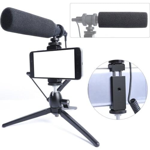 Professional connector video Interview 3.5mm jack voice recorder microphone