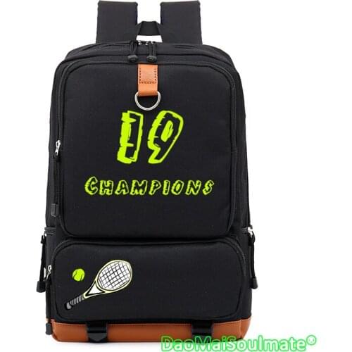 Roger 19 Champions Children Bagpack Large Capacity Laptop Backpacks Boys Teenages Cartoon Backpack Students Travel School Bags