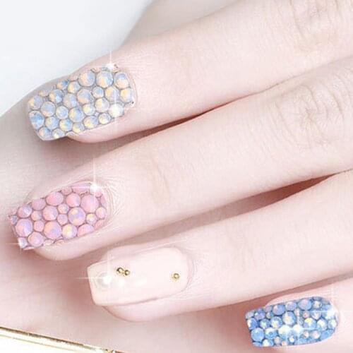 Nail Art Rhinestones Super Glitter Nail Art Decorations Sparkling Pretty Nail Decoration Flat Back Clear Strass Stones For DIY