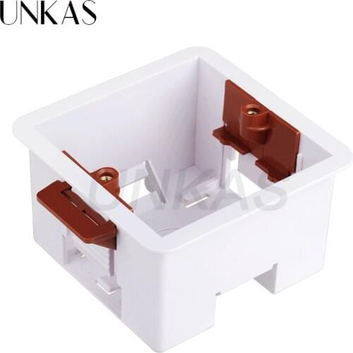 UNKAS Dry Lining Box For Gypsum Board / Drywall / Plasterboad 46mm Depth Wall Switch Socket 86mm / 146mm Cassette
