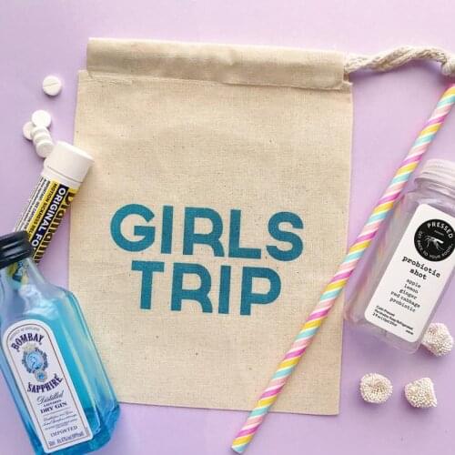 Hen party favor bag custom girls trip bag personalized bachelorette party emergency kit bag welcome bag birthday hangovers Bags