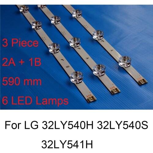 Brand New LED Backlight Strip For LG 32LY540H 32LY540S 32LY541H TV Repair LED Backlight Strips Bars A B TYPE 6 Lamps Original
