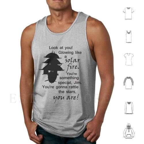 Glowing Like A Solar Fire Tank Tops Vest Sleeveless Treasure Planet Jim Hawkins Silver Solar Fire Rattle The Stars Glow