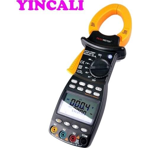 MS2203 Three-phase Intelligent TRMS Digital Clamp Meter Power Factor Correction Multimeter Incorporated Current Meter and Power