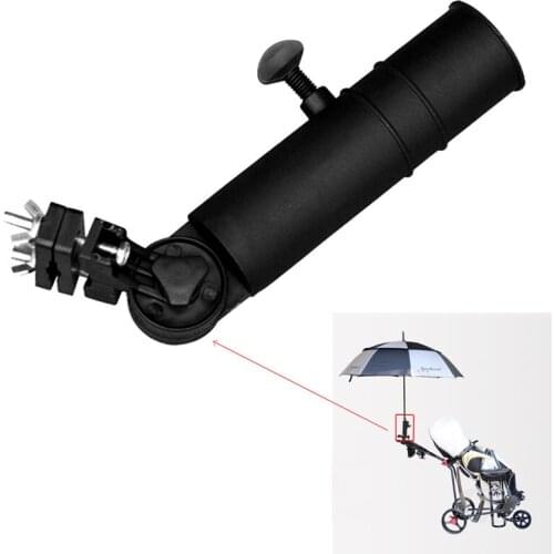 Universal Fashion Convenient Plastic Push Pull Bike Cart Car Trolley Golf Umbrella Holder Easy To Use Fishing Tools Black