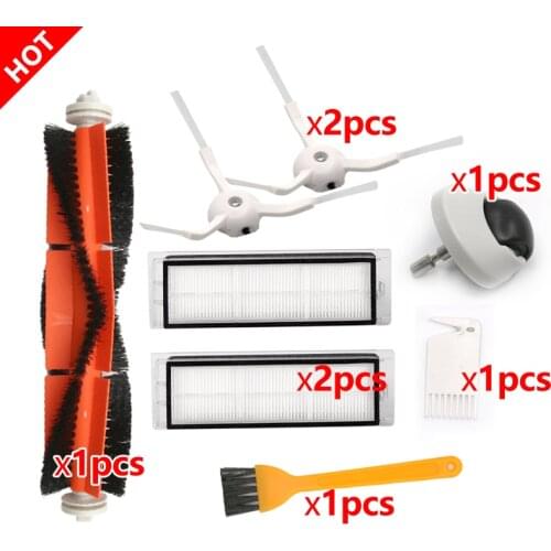Main brushes HEPA filter for Xiaomi Roborock S50 S5 S6 S55 1S Xiaowa E25 E35 vacuum cleaner spare parts front castor wheel