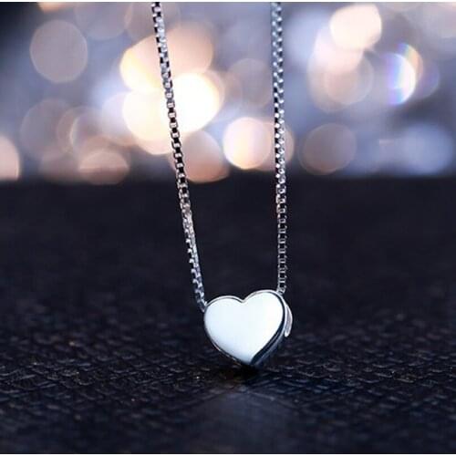 Bijoux Bohemian New Silver Color Heart Necklaces For Women Fashion Long Choker Necklace Statement Jewelry Gifts Collar