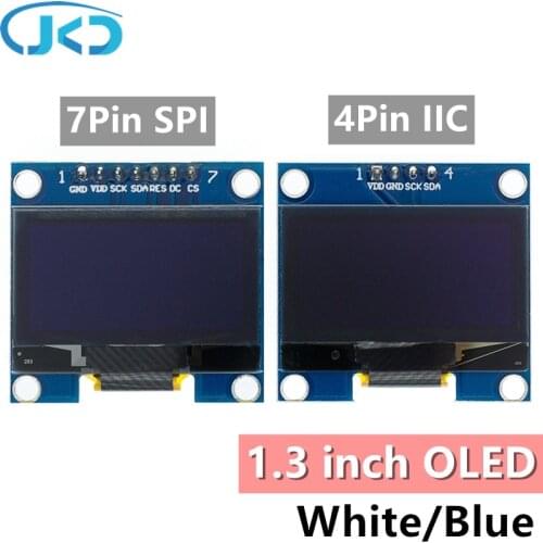 1.3 inch OLED module white/blue SPI/IIC I2C Communicate color 128X64 1.3 inch OLED LCD LED Display Module 1.3" OLED module