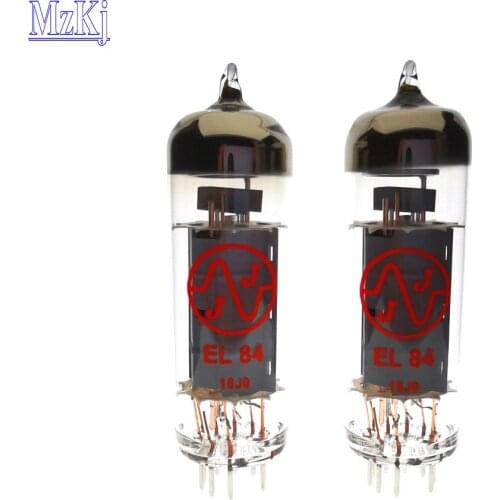 2PCS HOT NEW Matched Pair JJ EL84 Vacuum Tube Hifi DIY Audio Tube AMP Replace 6P14 6BQ5 6n14n