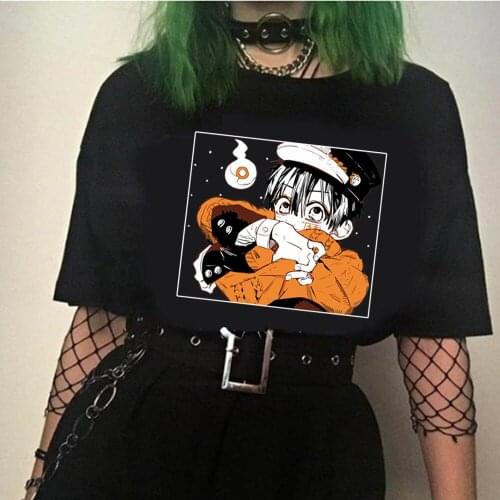 2021 Toilet-Bound Hanako-Kun T Shirt Harajuku Kawaii T Shirt Women Funny Cartoon Tees Cute Anime Top Female