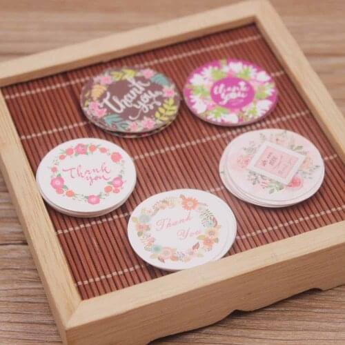 50PC/lot white /kraft printed Thank you Gift Tags For Wedding Birthday Cake Party Price Garment Label Hang tag