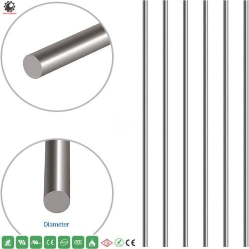 Aluminum Solid Round Rod Lathe Bar Stock Assorted for DIY Craft Tool, Diameter 4-10mm Length 100mm