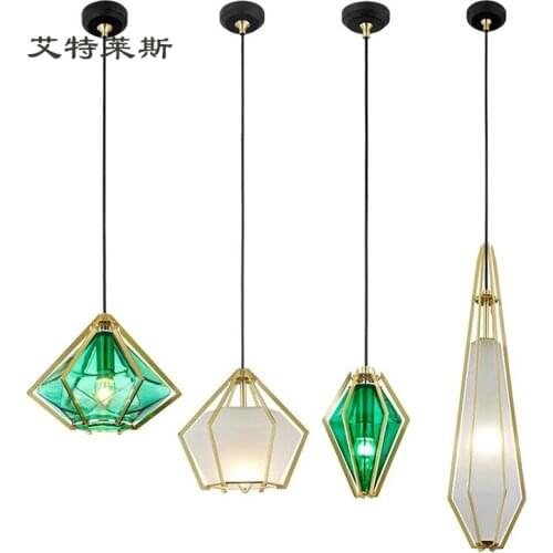 Luminaire lustre pendente glass bedroom LED pendant lights restaurant luminaire suspendu lustre pendente