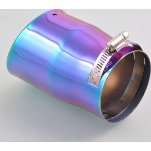For Cool Adjustable Colorful Exhaust Muffler Silencer Tail Tip Pipe 48-75mm Inner [QPA130]