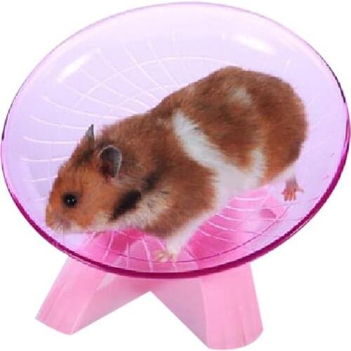 Hamster Flying Saucer 18cm Pet Exercise Wheel Small Pets Sport Supply Guinea Pig Running Jogging Wheel Hamster Accessories