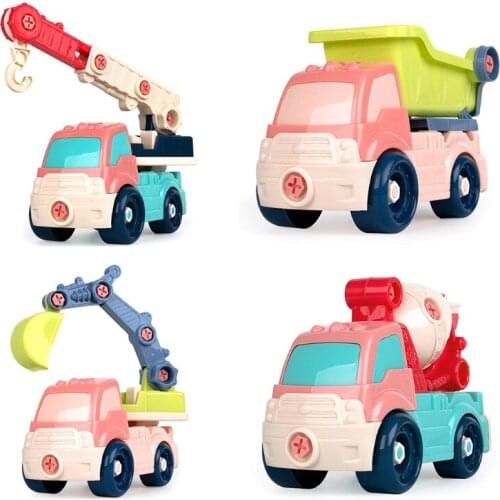 Engineering Construction Truck Excavator Digger Vehicle Kids Toy For Kids Toys Nut Disassembly Loading Birthday Gift 69HE