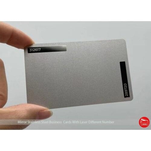 Nice stainless steel metal mirror metal card custom metal credit cards