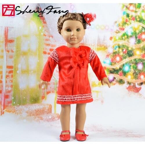 Donxu Doll Clothes Muticolor Wear Floral Dress For 18 Inch American & New Born Baby Clothes 43 CM Accessories Girls Gift