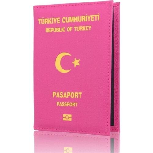New Arrival Turkey Passport Cover for Women &Men Passport Holder Travel Passport Holder Card Document Organizer for Turkey