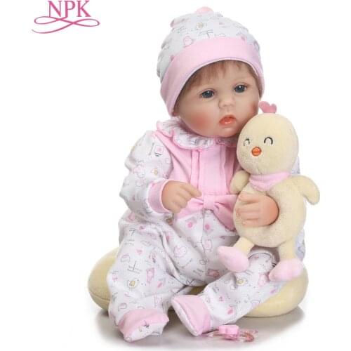 NPK Pretty Alice girl doll reborn 40cm soft cloth body silicone newborn dolls best children bebe gift dolls bonecas menina