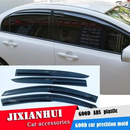 For Honda civic Plastic Window Visor For civic 2006-2010 Vent Shades Sun Rain Deflector Guard 4PCS/SET Car Styling