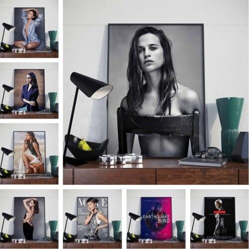 Movie Tomb Raider Alicia Vikander Poster Wall Art Canvas Painting Nordic Posters And Prints Wall Pictures For Living Room Decor
