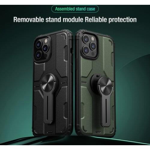 For iPhone 12 Pro Case Nillkin Shockproof Case for iPhone12 Mini Phone Stand Holder Stable Back Cover for iPhone 12 Pro Max