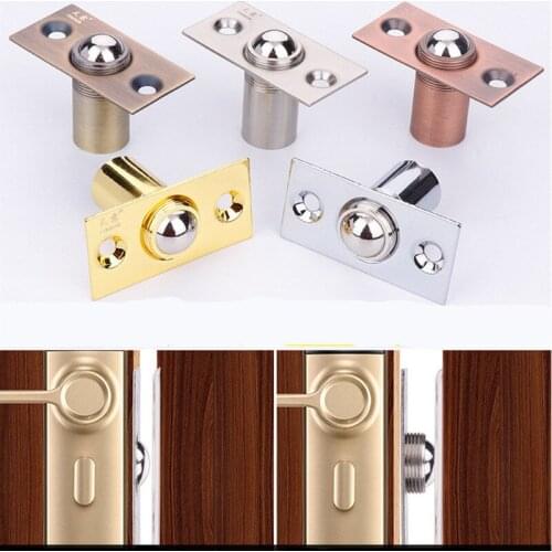 1pcs Wooden Door touch bead lock Spring Invisible Closet Ball Catch Latch auto catch snap shut down door Damper Buffer Locator