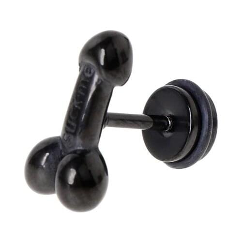 1pc Punk Earrings Fashion Personality Exaggerate Men Male Jewelry Brincos Charms Ear Stud Creative Unique Titanium Steel Sexy