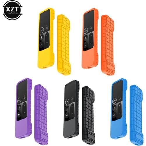Silicone Shock Proof Protector Soft Remote Control Cover Waterproof Protective Case Rectangle Sleeve for Apple TV 4K Contorller