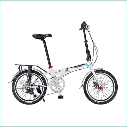 Folding bicycle 20 inch adult men and women ultra-light portable college students bicycle aluminum alloy shift