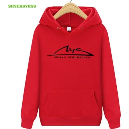 New Mens Hoodie Formula One Player Driver Michael Schumacher Print Hoodies Mens Fashion Brand Clothing Fans Sweatshirt Pullover