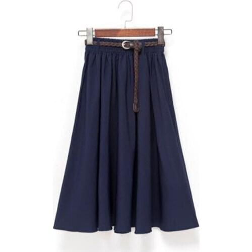 Womens Clothing 2018 Summer New Wild Students Mori Girl Long Skirt Female Skirt Women Summer Skirt