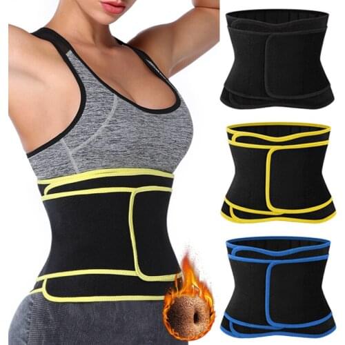 Women Neoprene Sweat Waist Trainer Belt Waist Trimmer Slimming Body Shaper Sports Girdles Workout Belt for Weight Loss