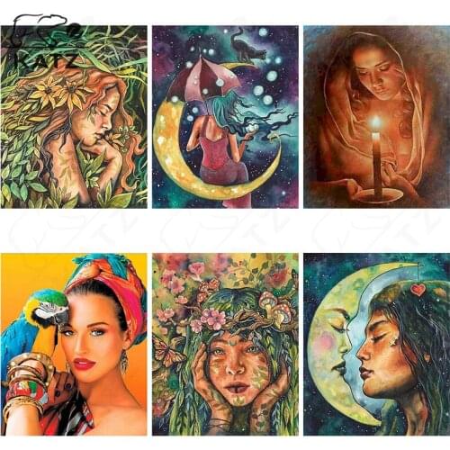 Diy Diamond Painting Custom Figure Painting Anime Girl Portrait Embroidery Cross Childrens Diy Mosaic Cross Stitch Home Decor