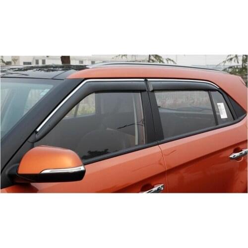 Car Window Shade Visors sticker For Hyundai IX25 2014 2015 2016 Decoration and Protection 4pcs/set Awnings Styling Accessories