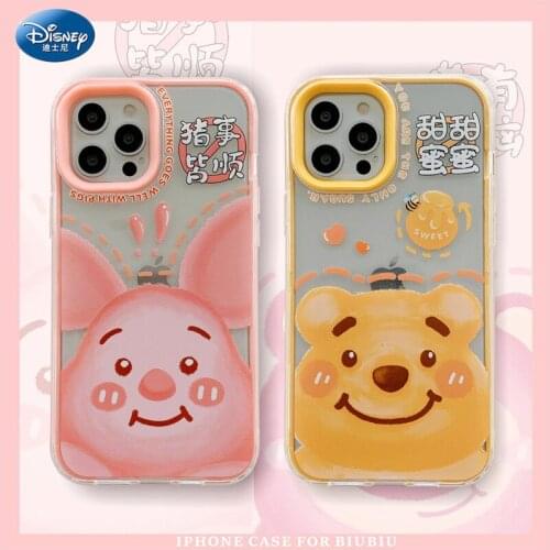 Disney iPhone 12 Pro Max Case Cover Winnie Pooh Piglet Cute Eeyore Protector Cover for iPhone 11 Pro Max zz0904-4