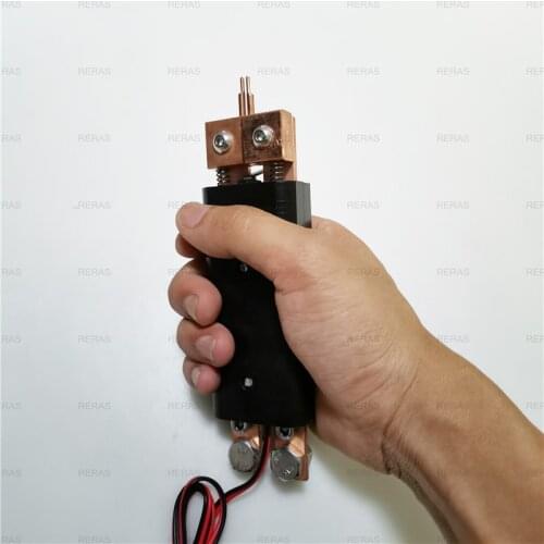 DIY integrated hand-held spot welding pen spot welding needle 18650 electro-wood fixture