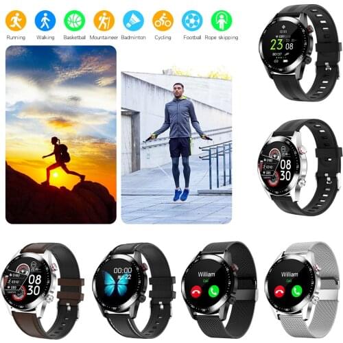 E12 5.0 Heart Rate Smart Watch Touch Screen IP68 Pedometer for Women Men