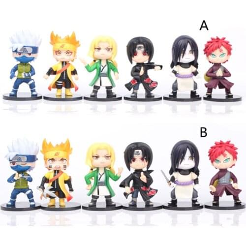 6 Style Naruto Anime Classic Model Doll Naruto Uzumaki Action Figure 9.5Cm Toys Collection Accessories Children Christmas Gifts