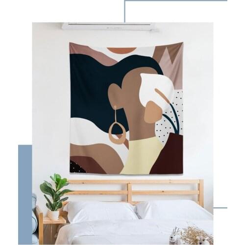 Tapestry Art Nordic Ins Wind Hanging Cloth Background Homestay Dormitory Renovation Bedroom Bedside Wall Decor Decoration