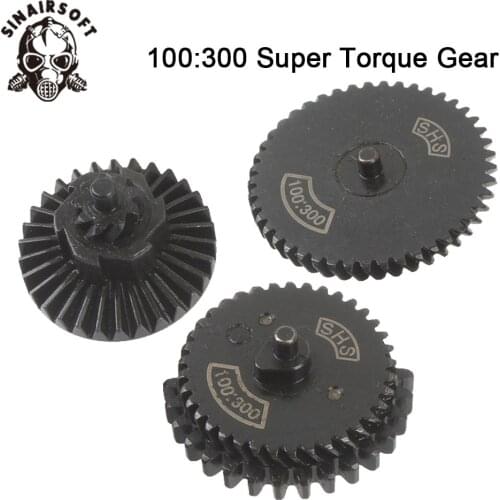 Hot 100:300 Reinforcement Helical Super Torque AEG Gear Set Fit AEG Airsoft M4 AK Gearbox For Hunting Paintball shooting