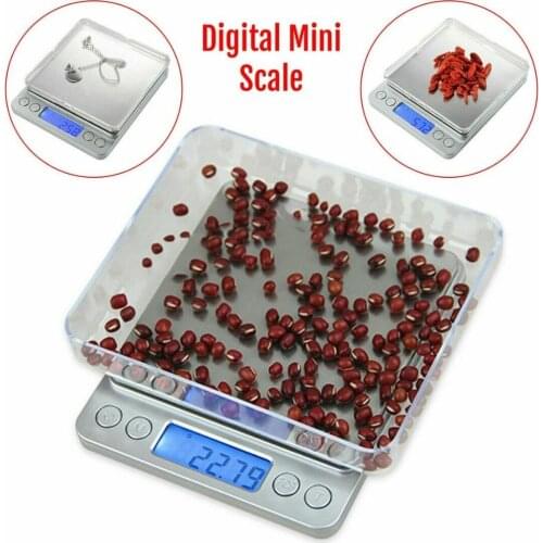 Gram Scale Digital Kitchen Scale Mini Pocket 500g x 0.01g with LCD Display Stainless Steel Platform for Cooking Baking Jewelry