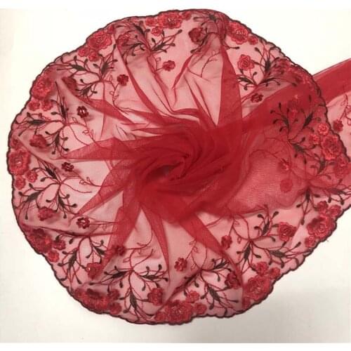 16/20Yards 23cm Lace Fabric Embroidered Sewing Supplies Ribbon Trim Dress DIY Garment Curtains Doll Girls Cloth Accessories