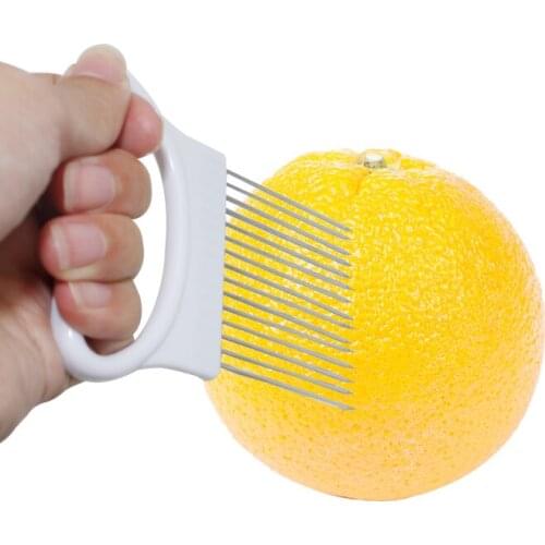 Onion Slicer For Slicing Vegetable Cutter Multifunctional Cutting Aid Guid Onion Tomato Holder Stainless Steel Kitchen Tools 10