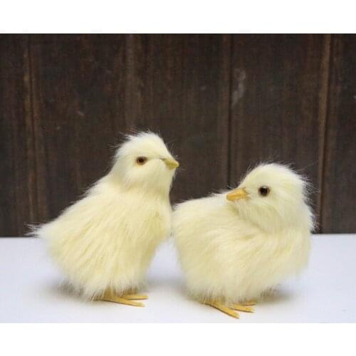 Mini Artificial Plush Toy Chicken With Electronic Microphone,DIY for Halloween Decoration,Birthday Party Supplies,Wedding Favors